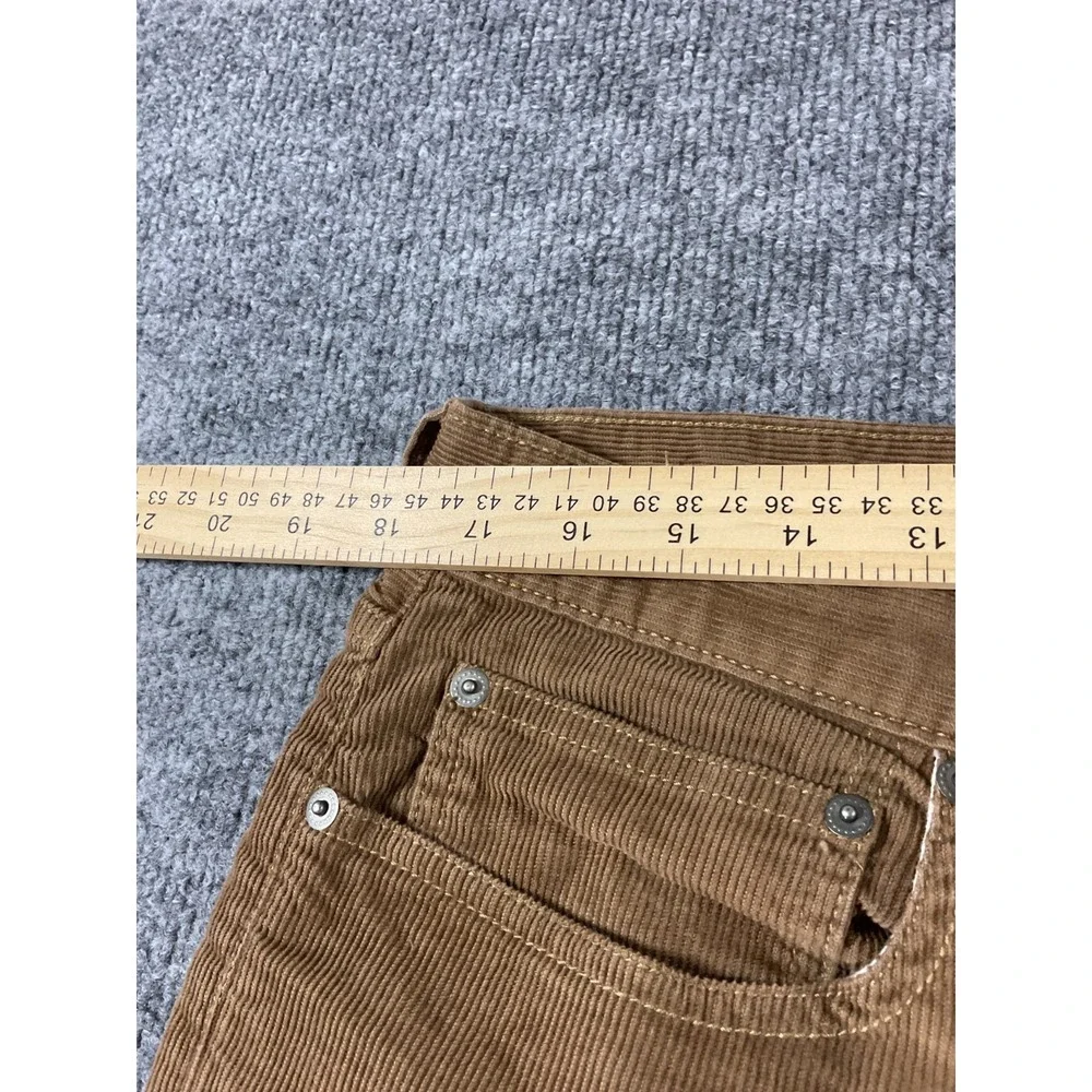 J Crew 770 Corduroy Pants Mens 35x32 Brown Slim Fit Cotton Corduroy Casual Chino
